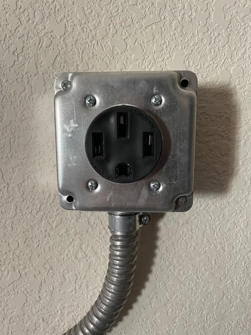 NEMA 14-50 outlet installed for Smart Home Electrical in Lenoir
